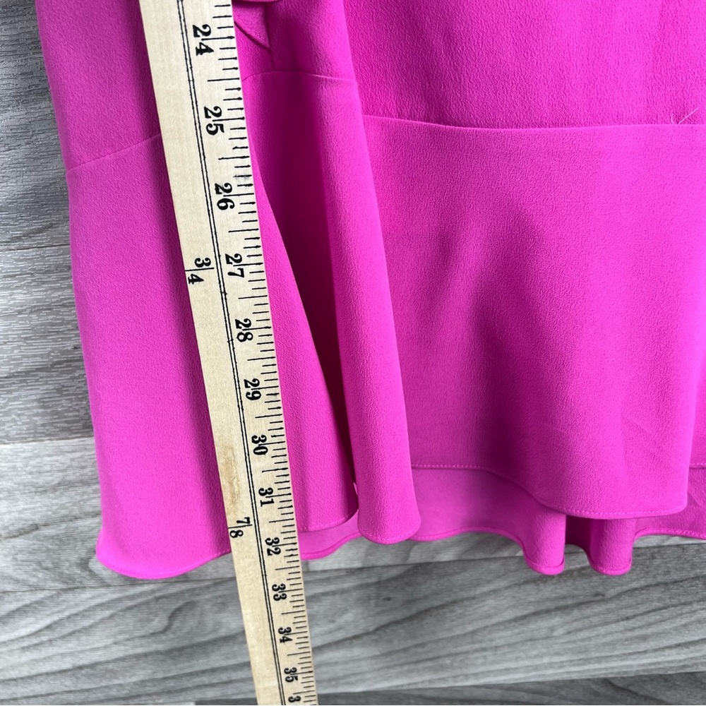 CeCe Brand‎ Womens Pink V-neck Ruffle Sleeveless Dress - Picture 3 of 8